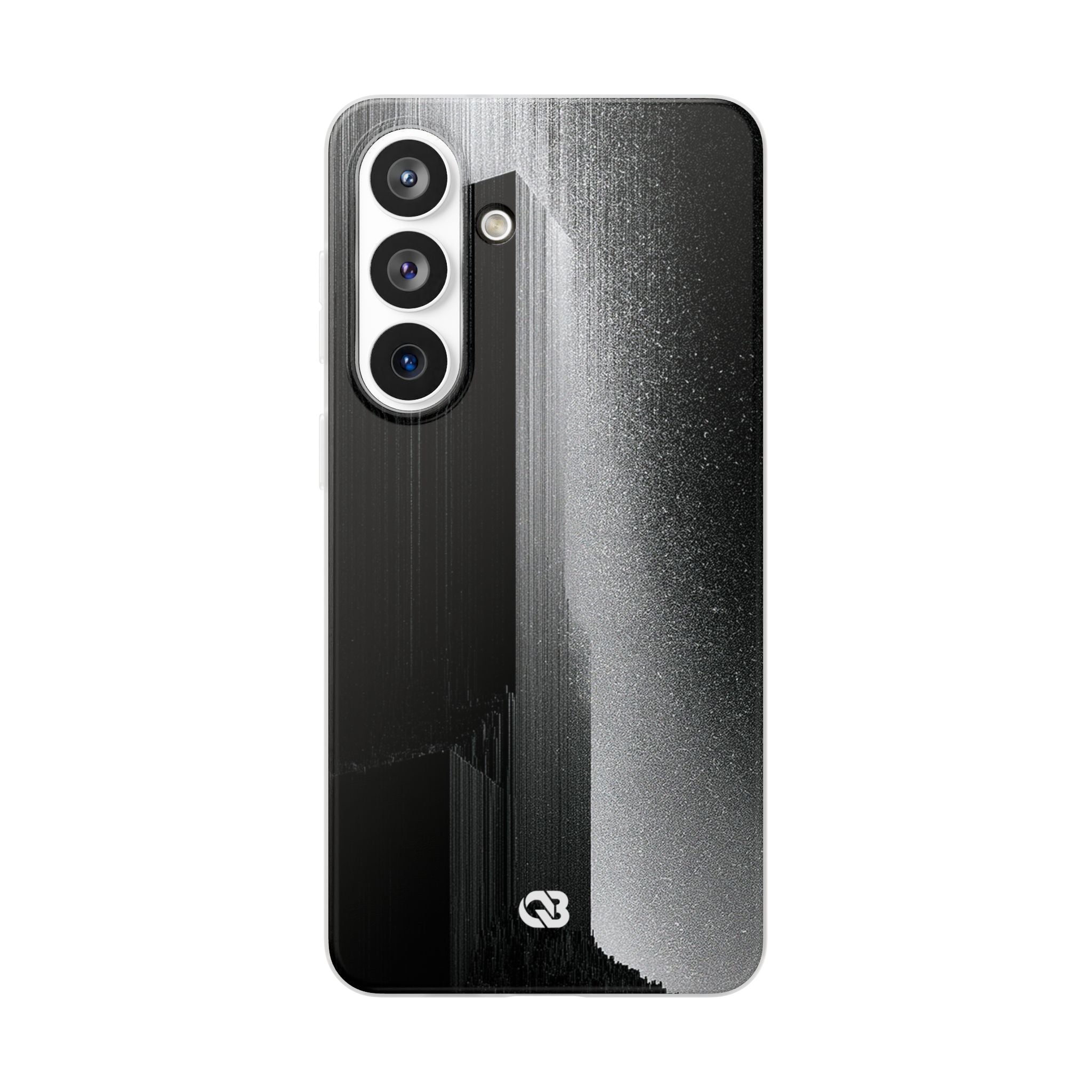 Black Lite Phone Case for Samsung - Brutalist Pixel Monolith
