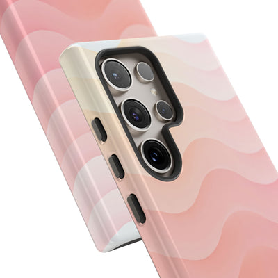 Blush Horizon Waves · Tough Phone Case for Samsung · Pink