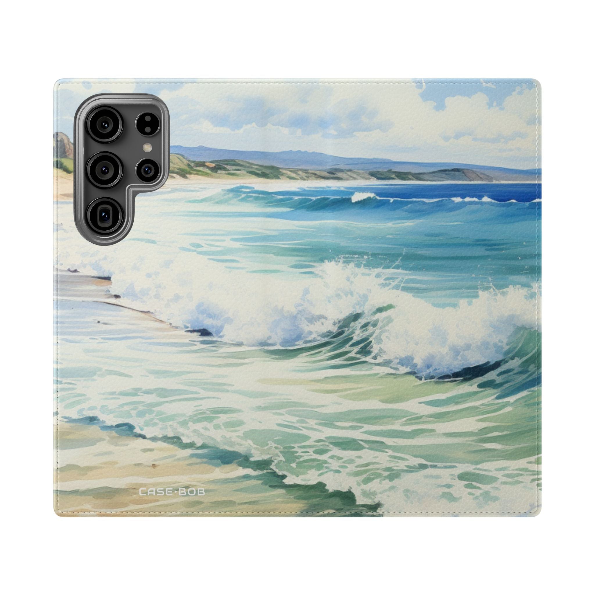 Foaming Blue Waves - Samsung S23 Ultra Case - Wallet