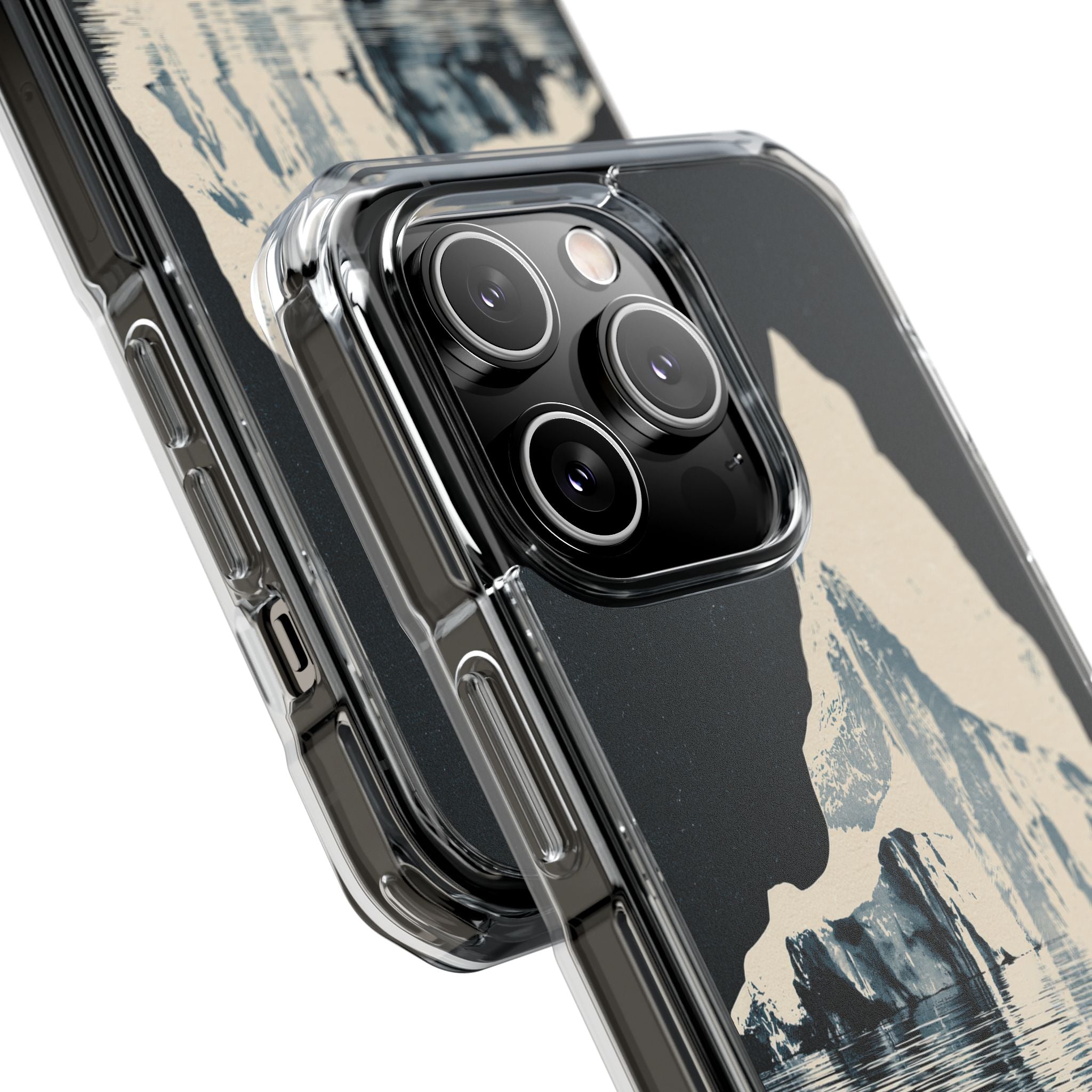 Blue Impact MagSafe Phone Case for iPhone - Frozen Navy Monolith