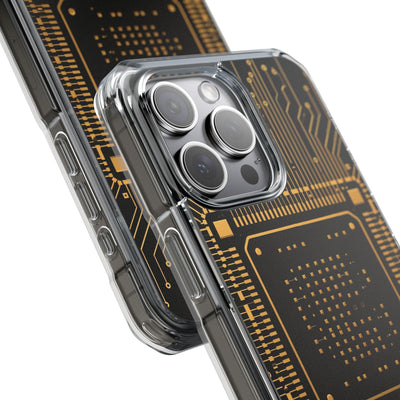 Gold Impact MagSafe Phone Case for iPhone - Cyber Gold Processor