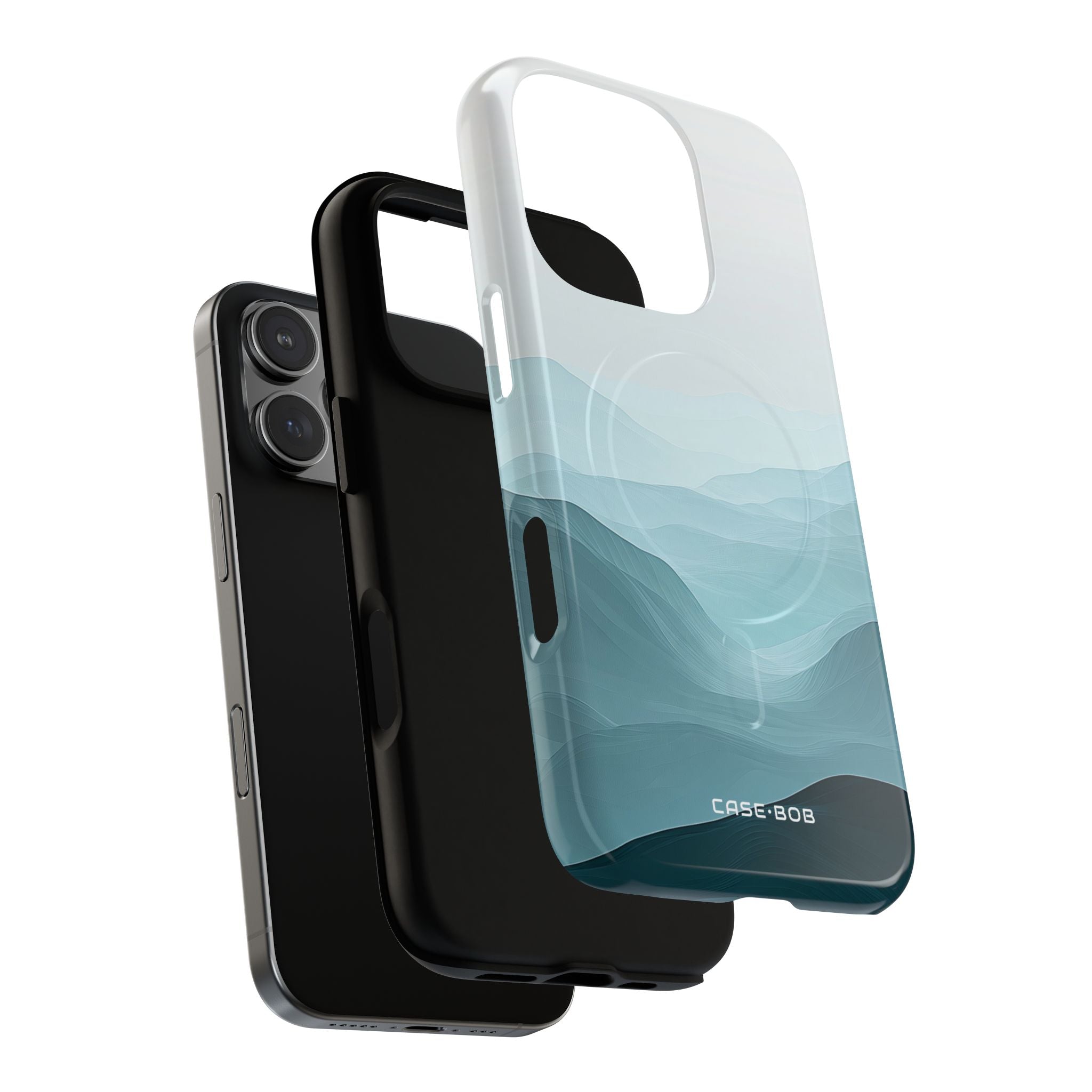 Teal Mist Mountains iPhone 16 Pro Case - Tough+
