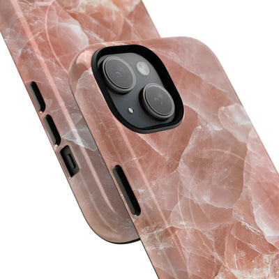 Rose Quartz Facet · Tough 2.0 Magnetic Phone Case for iPhone · Pink