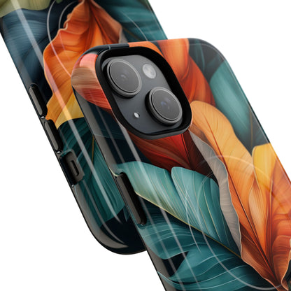 Tropical Leafburst iPhone 15 Case - Tough+