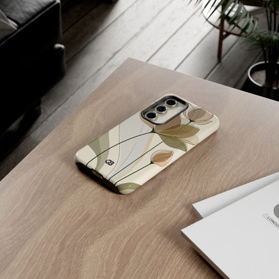 Translucent Petal Contour · Tough Phone Case for Samsung · Beige