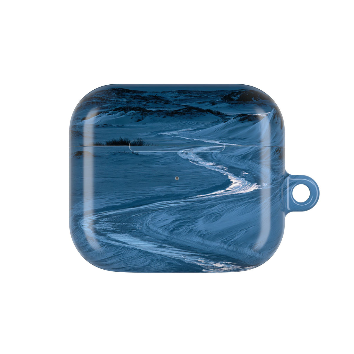 Arctic Moon Drift · Hard Case for AirPods & AirPods Pro · Blue