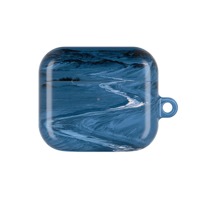 Arctic Moon Drift · Hard Case for AirPods & AirPods Pro · Blue