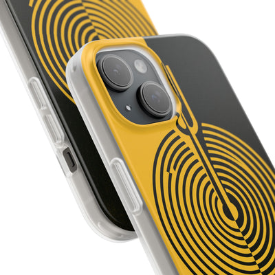 Yellow Lite Phone Case for iPhone - Voltage Sector Pulse