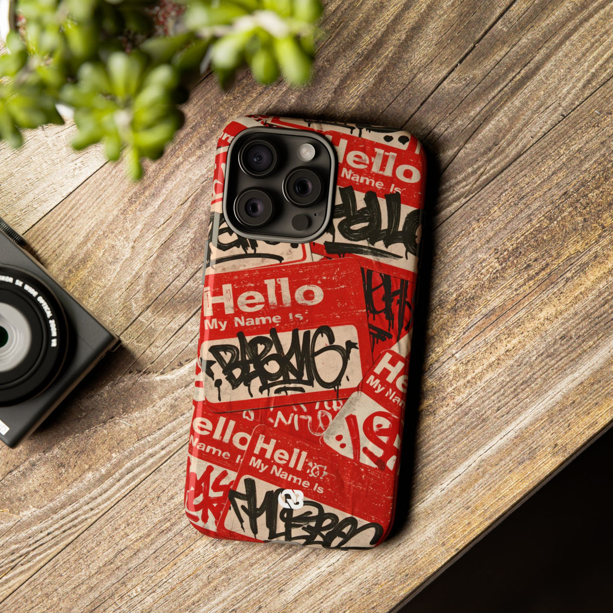 Slap Tag Collage · Tough Phone Case for iPhone · Red