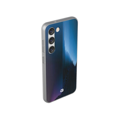 Blue Lite Phone Case for Samsung - Indigo Distortion Wave