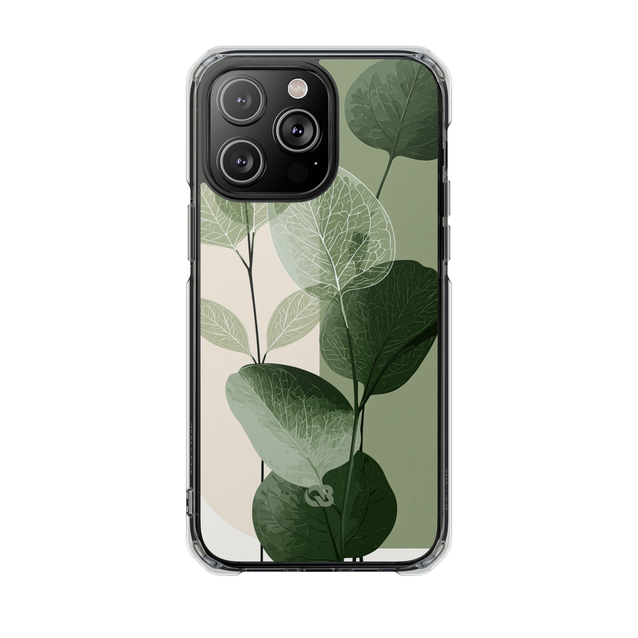Green Impact MagSafe Phone Case for iPhone - Sage Leaf Skeletals
