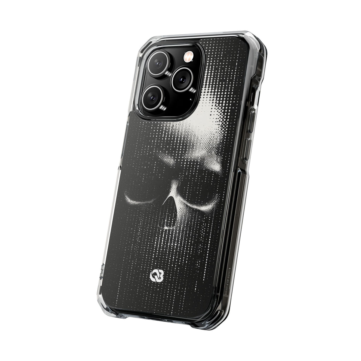 Raster Phantom · Clear Impact Magnetic Phone Case for iPhone ·  Black