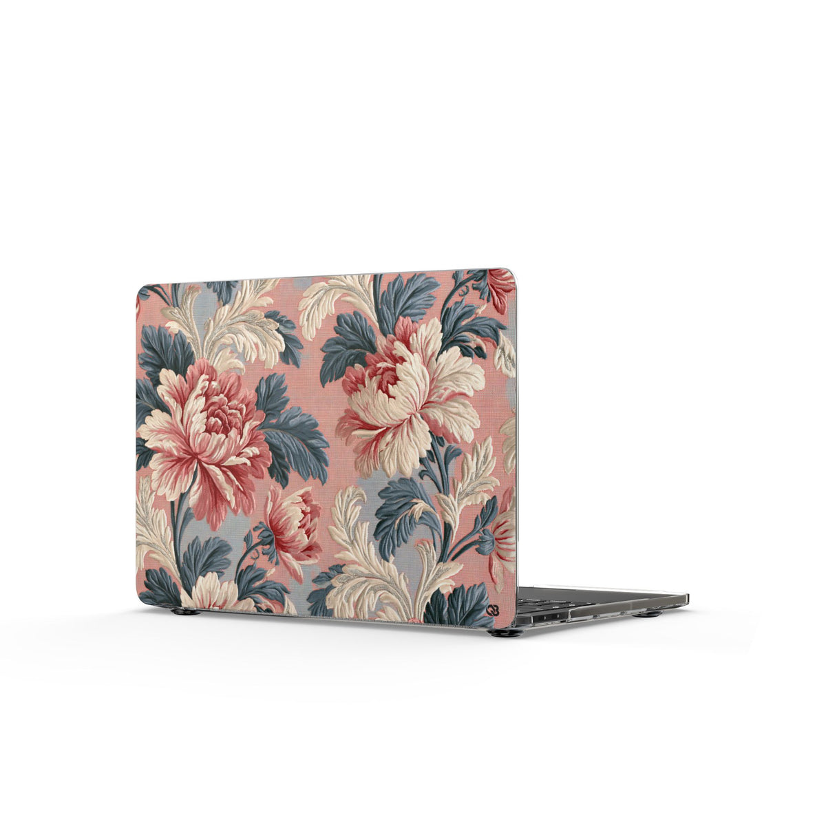 Blush Peony Jacquard · Clear Hard Case for MacBook · Pink