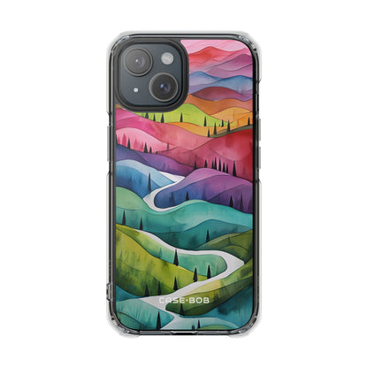 White Path Hills iPhone 15 Case - Impact
