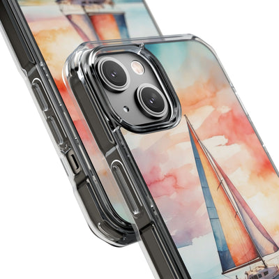 Crimson Horizon Sail · Impact Phone Case for iPhone · Magsafe