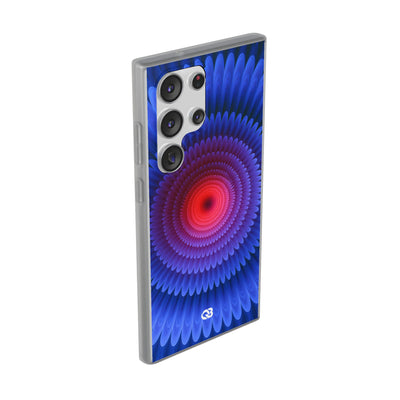Radial Spectrum Bloom · Lite Phone Case for Samsung · Blue