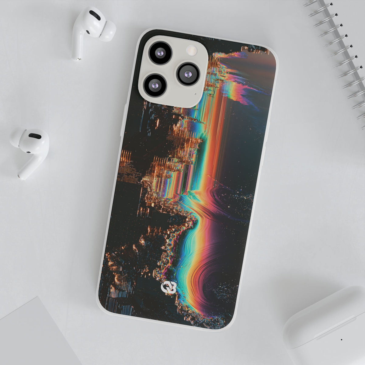 Prismatic Circuit · Lite Phone Case for iPhone ·  Black