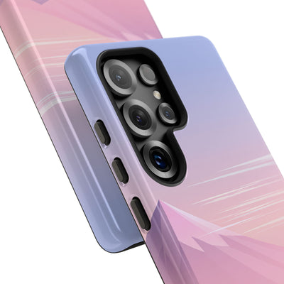 Purple Tough Phone Case for Samsung - Lavender Alpine Dawn