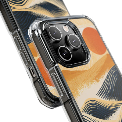 Blue Impact MagSafe Phone Case for iPhone - Kyoto Cresting Tide