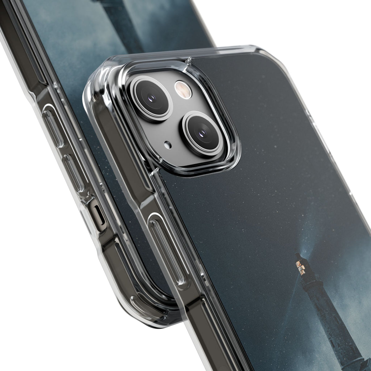 Nordic Coastal Beacon · Clear Impact Magnetic Phone Case for iPhone · Blue