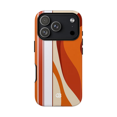 Terracotta Strata · Tough Phone Case for iPhone · Orange