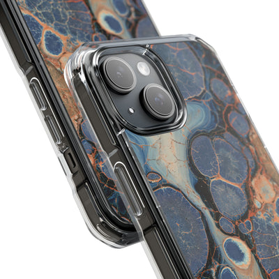Astral Orb Resonance · Clear Impact Magnetic Phone Case for iPhone · Blue