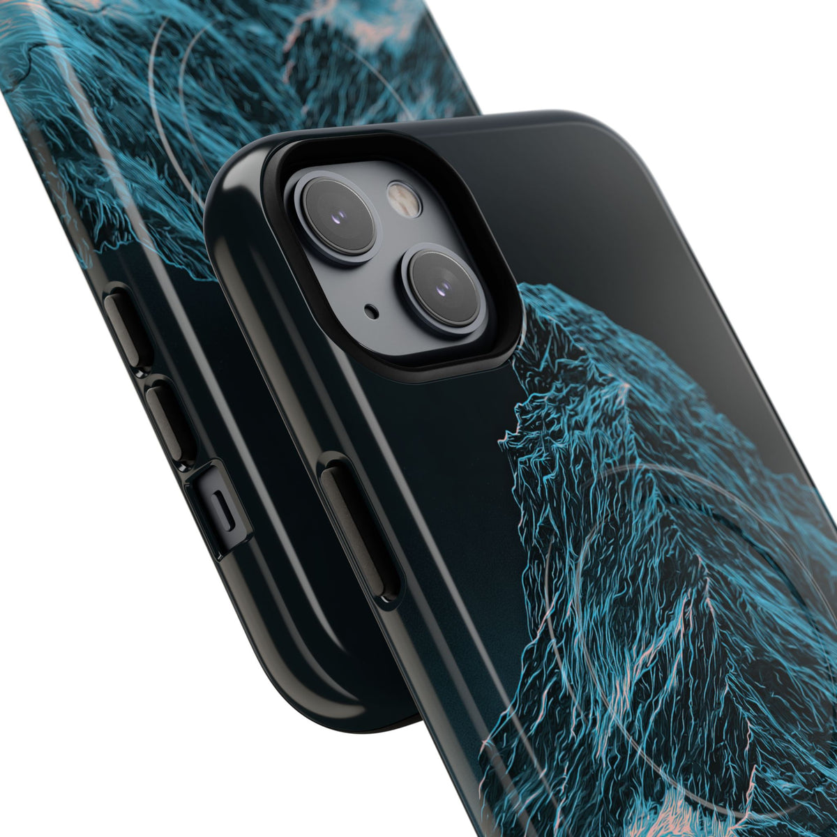 Glacial Alpine Peak · Tough 2.0 Magnetic Phone Case for iPhone · Blue