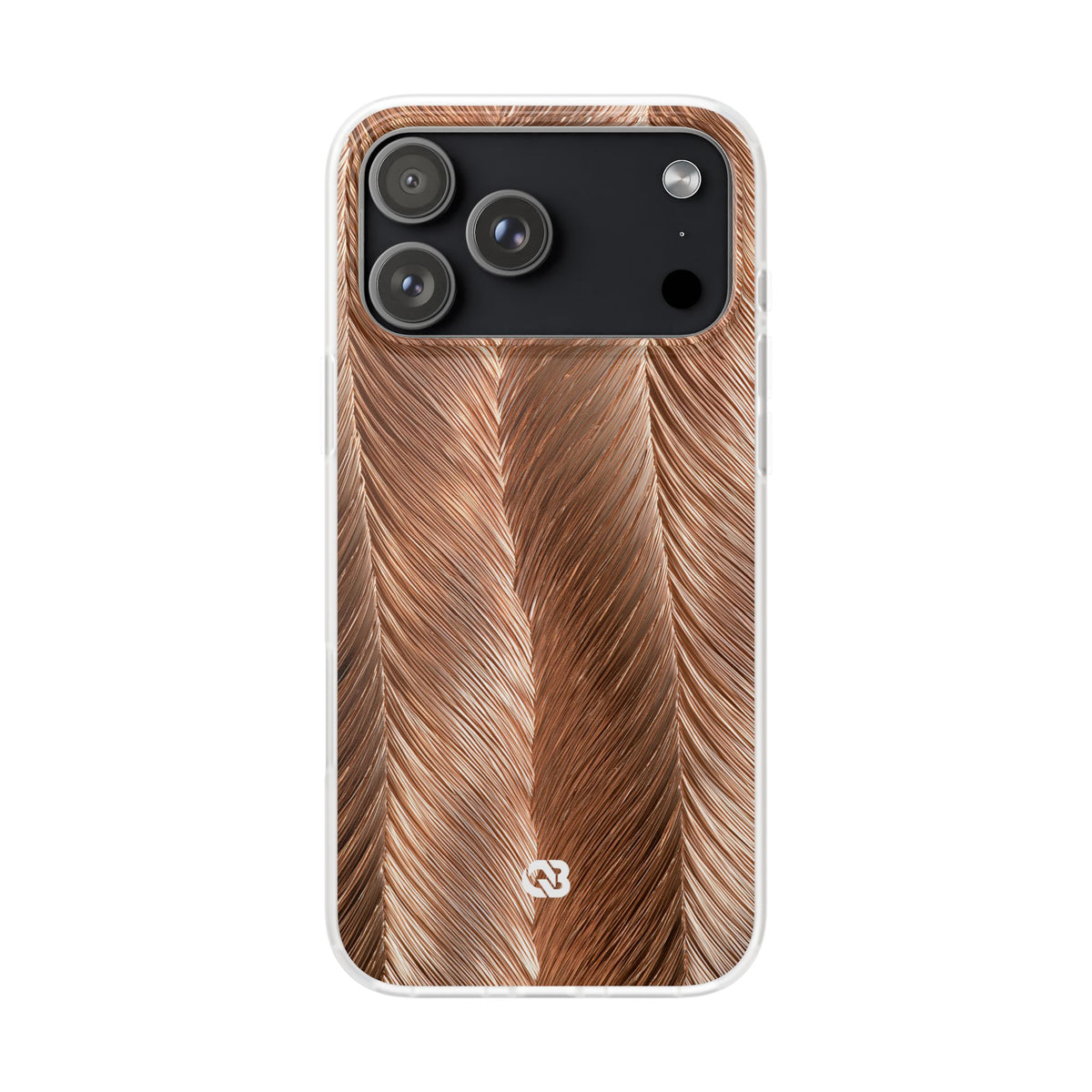 Rose Gold Weave · Lite Phone Case for iPhone ·  Brown