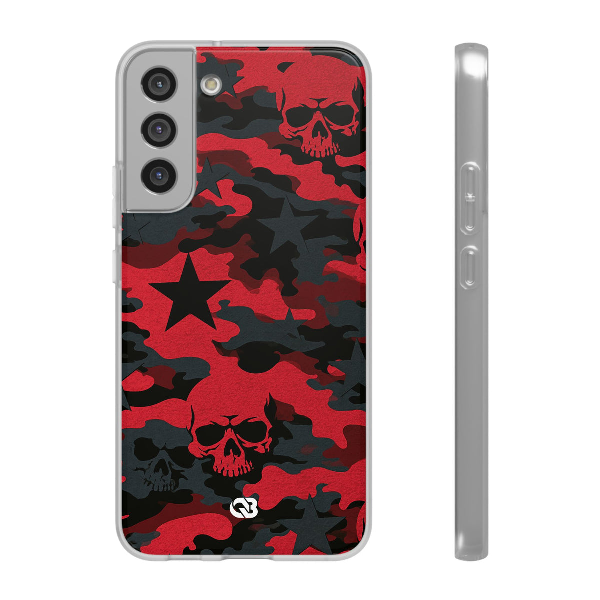 Crimson Skull Camo · Lite Phone Case for Samsung · Red