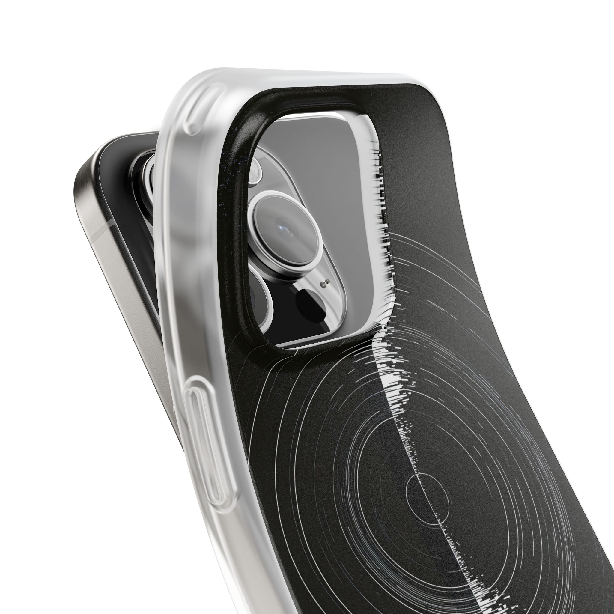 Black Lite Phone Case for iPhone - Obsidian Orbital Signal