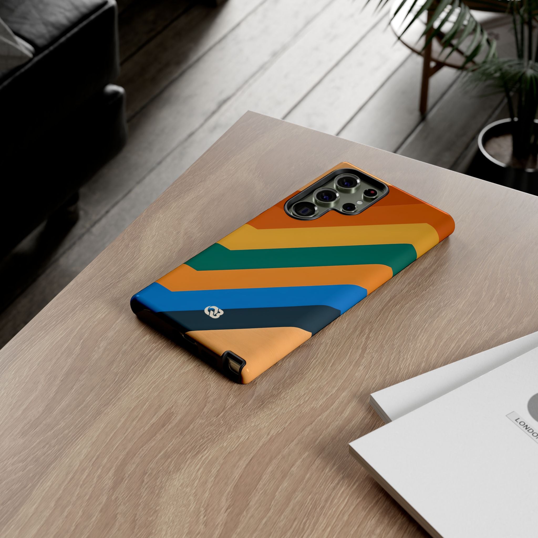 Retro Ridge Lines · Tough Phone Case for Samsung