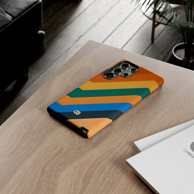 Retro Ridge Lines · Tough Phone Case for Samsung