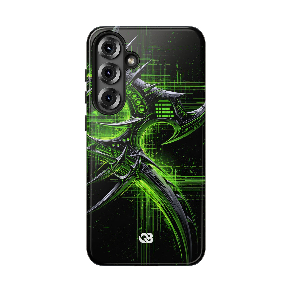 Cyber Sigil Grid · Tough Phone Case for Samsung · Green