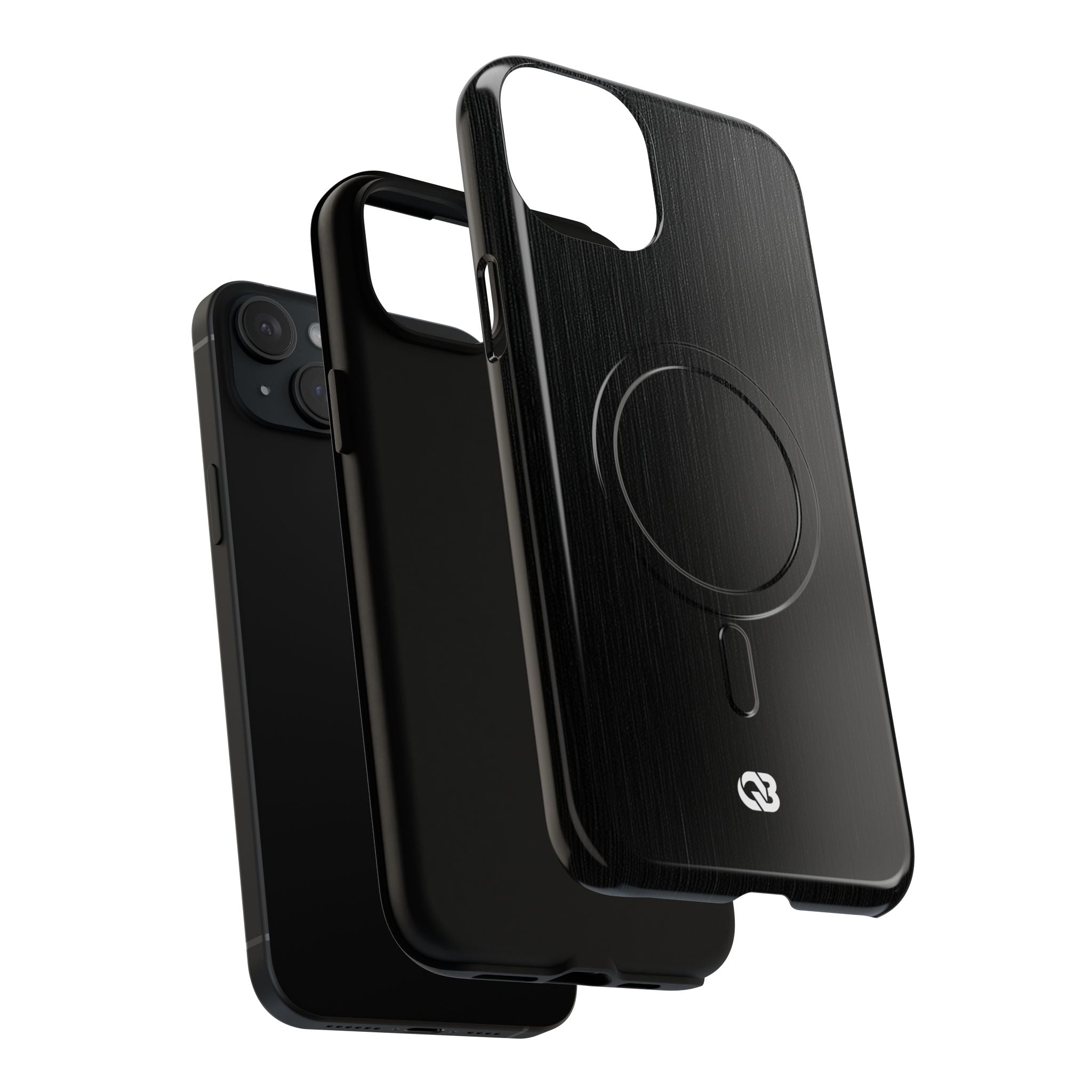 Black Tough 2.0 Magsafe Phone Case for iPhone - Brushed Obsidian Slate