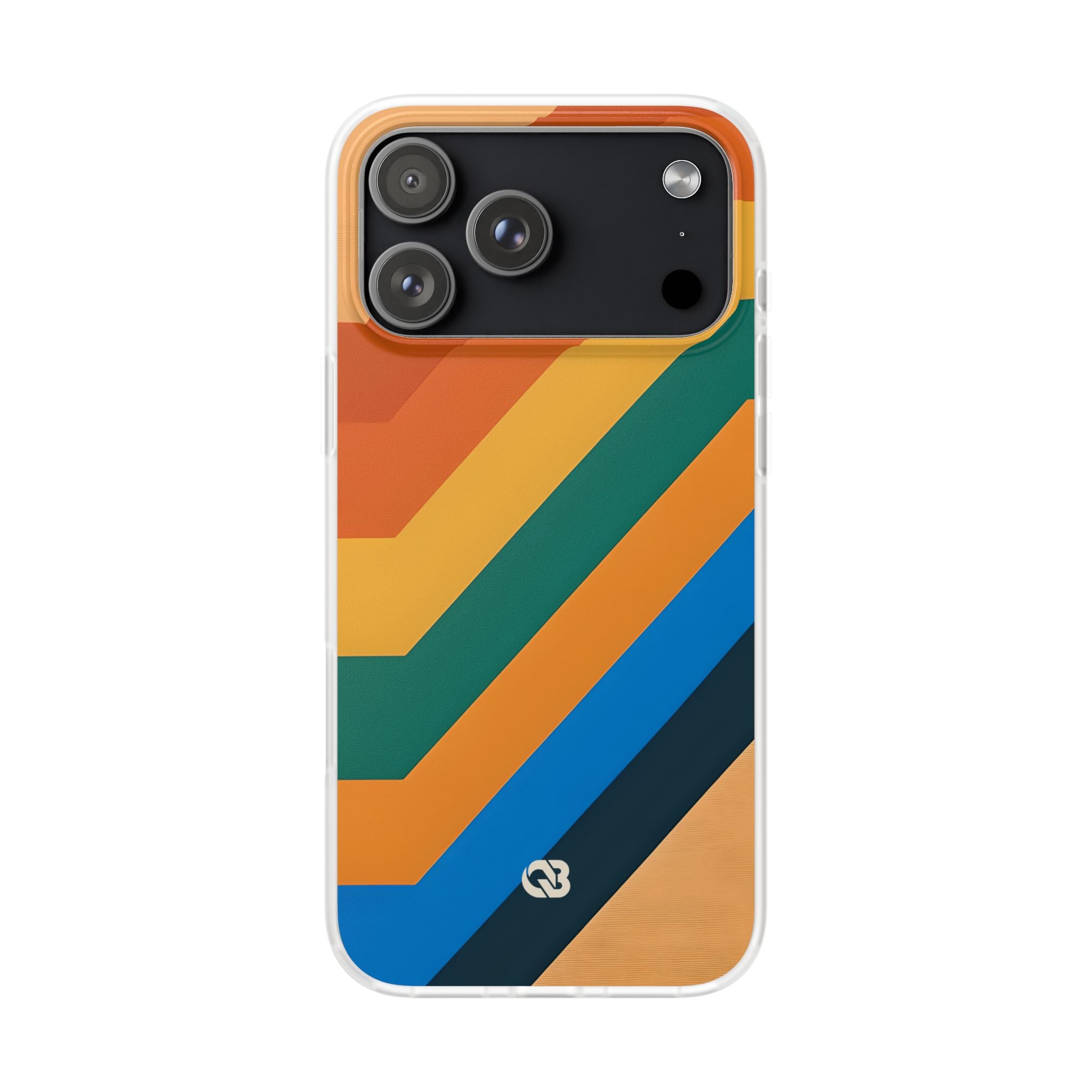 Retro Ridge Lines · Soft Phone Case for iPhone