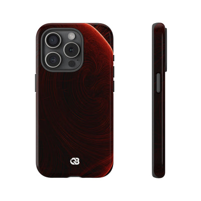 Crimson Solar Horizon · Tough Phone Case for iPhone · Red