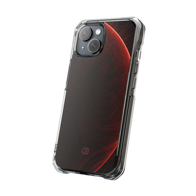 Red Impact MagSafe Phone Case for iPhone - Crimson Flare Flux