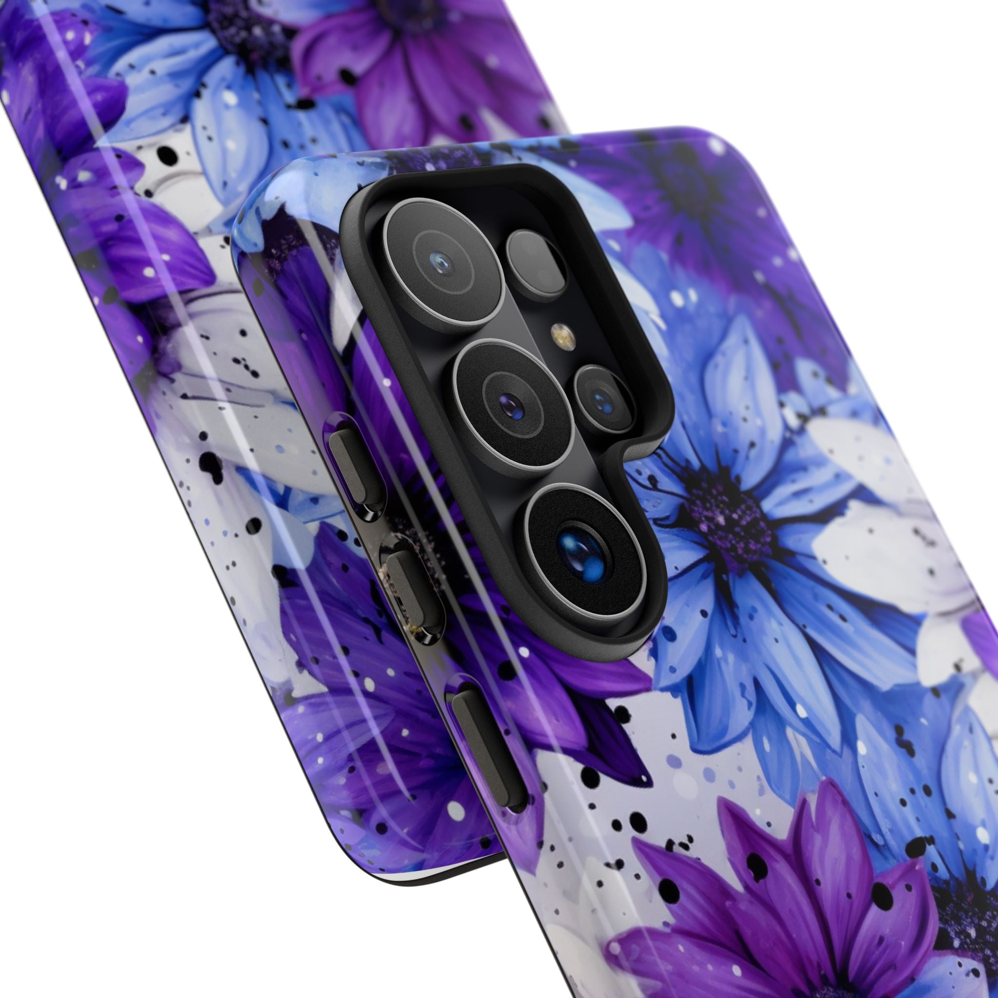 Ink Splatter Blooms · Tough Coque de téléphone pour Samsung