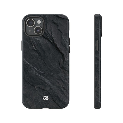 Dark Slate Strata · Tough Phone Case for iPhone · Black