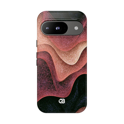 Rose Contour Waves · Tough Phone Case for Pixel ·  Pink