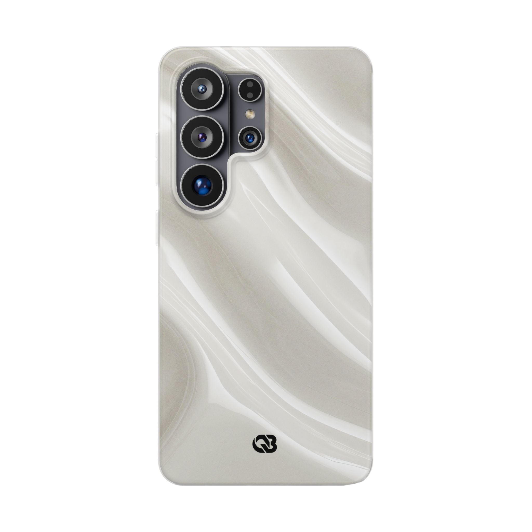 White Lite Phone Case for Samsung - Polished Ivory Wave