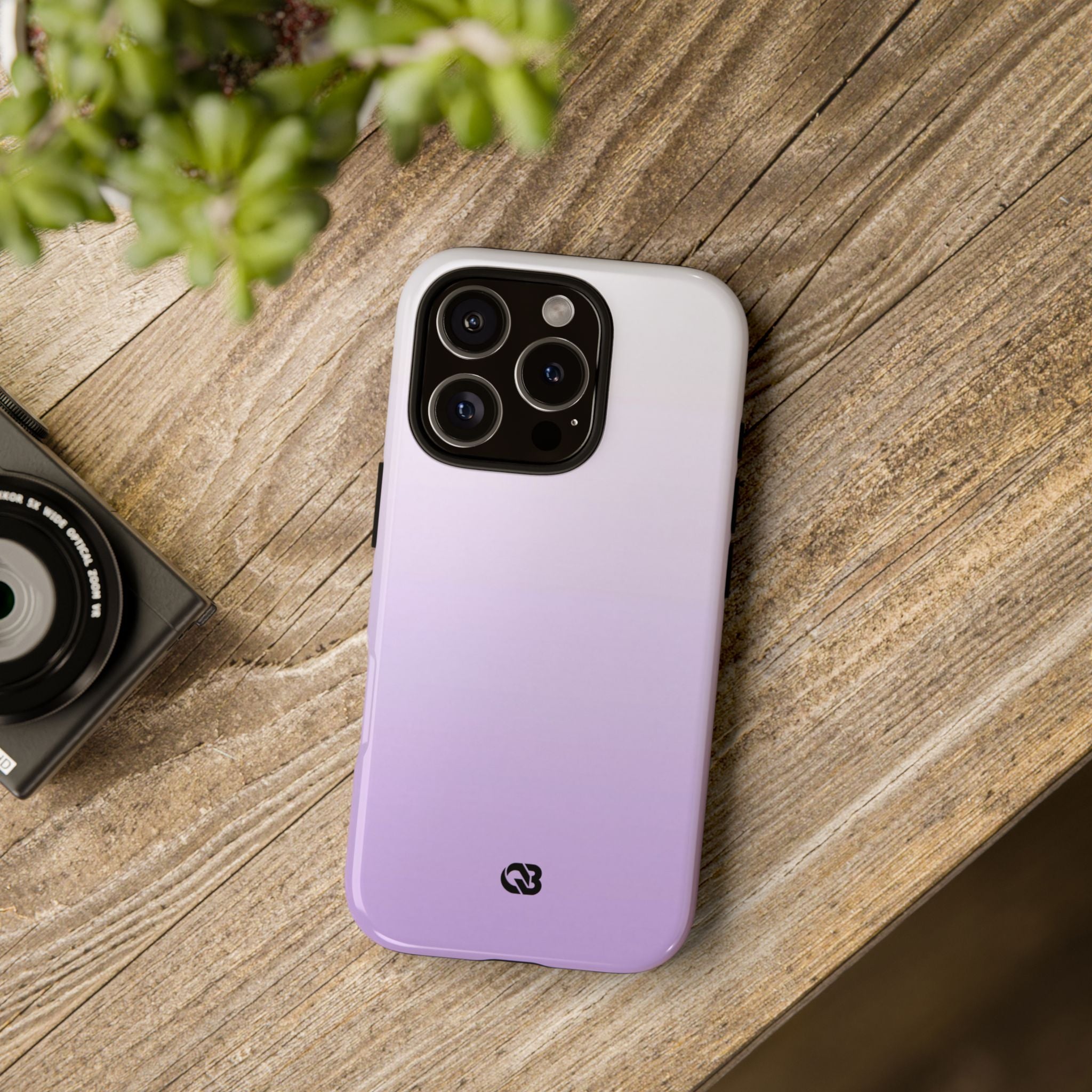 Purple Tough Phone Case for iPhone - Frosted Lavender Fade