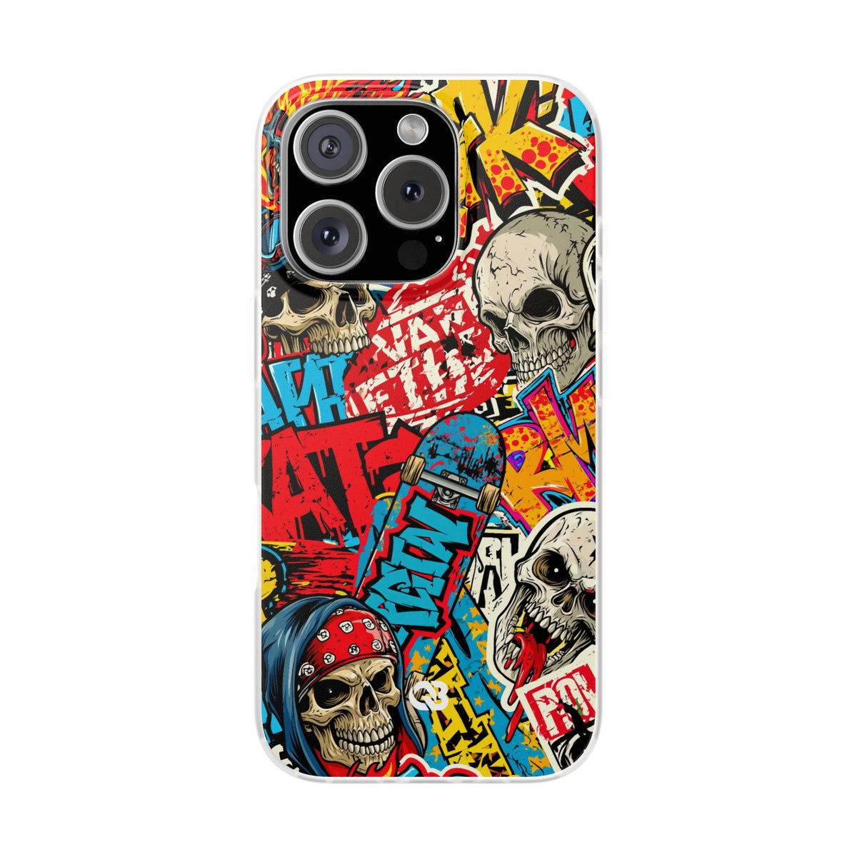 Skate Skull Riot · Lite Phone Case for iPhone ·  Red