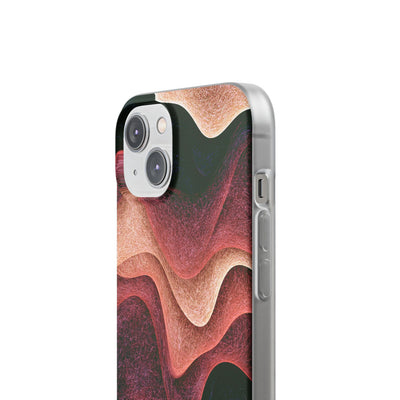 Rose Contour Waves · Lite Phone Case for iPhone ·  Pink