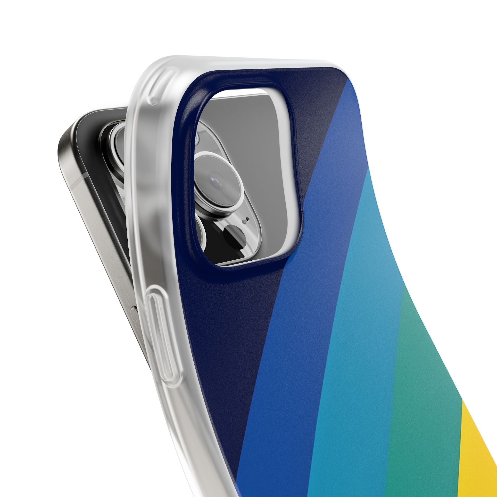 Prismatic Slant · Soft Phone Case for iPhone