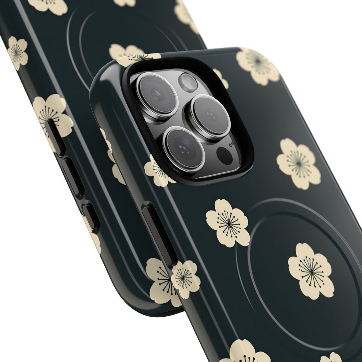 Midnight Sakura Bloom · Tough 2.0 Magnetic Phone Case for iPhone · Black