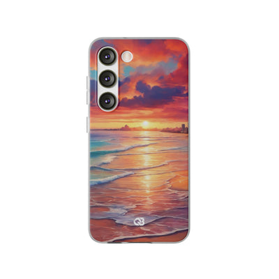 Crimson Shore Horizon · Soft Handyhülle für Samsung