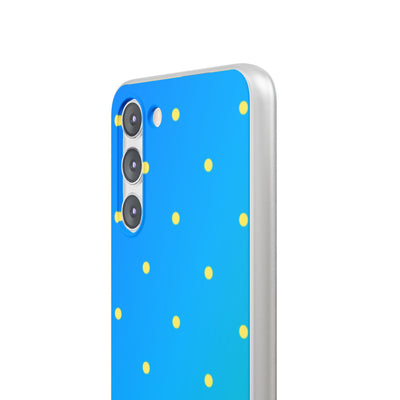 Cyan Sun Dots · Soft Phone Case for Samsung