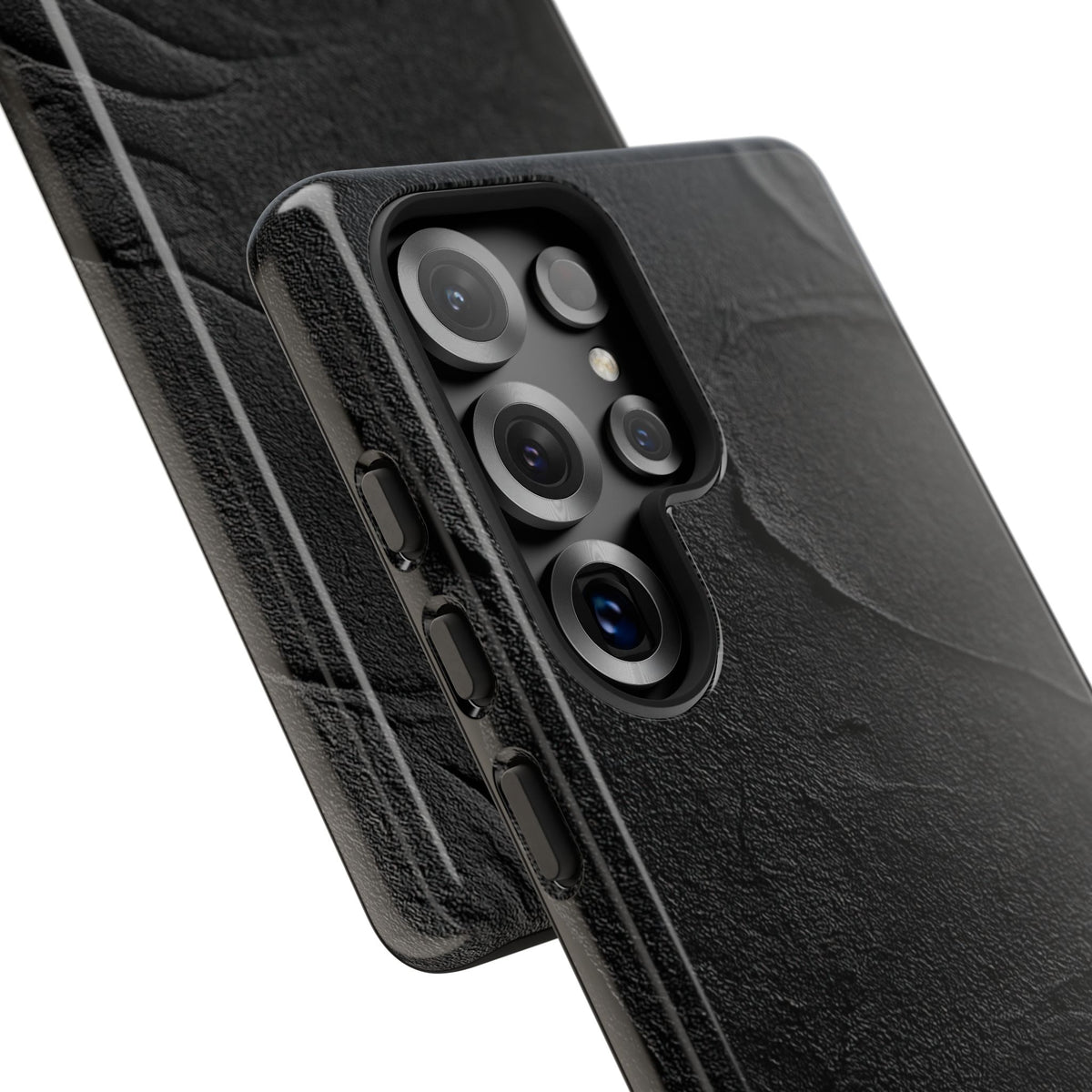 Obsidian Stucco Relief · Tough Phone Case for Samsung · Black