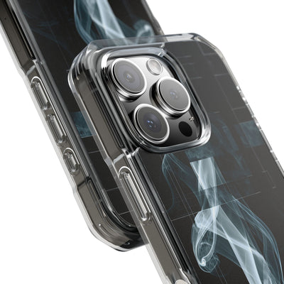 Black Impact MagSafe Phone Case for iPhone - Arctic Vapor Grid